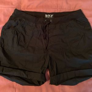 Black tie shorts